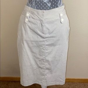 XOXO Collection Gray And Cream Pencil Skirt Sz 11